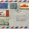 VR China, 1961, LP-Brief, mit Mi. 597, 601, 605, 507, von Peking nach Löbau