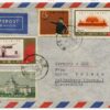 VR China, 1961, LP-Brief, mit Mi. 597, 601, 605, 497, von Peking nach Weißenberg