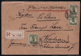 China, Republik 1928, interessanter Brief, Einschreiben. Stempel Moukden, Harbin